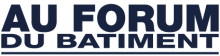  logo au forum du batiment cannes la bocca